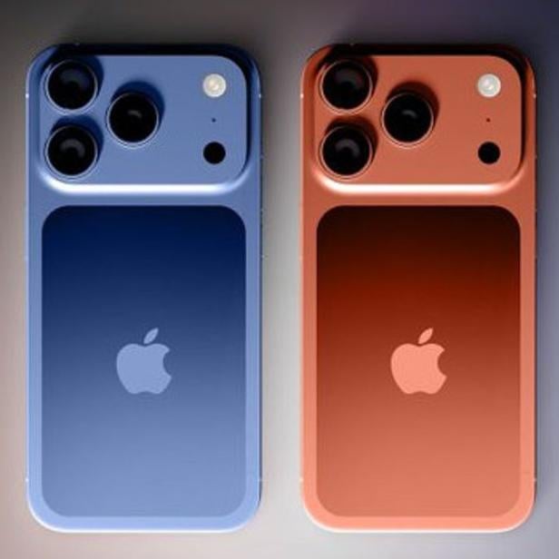 Das iPhone Pro soll es in Orange und Blau geben. 