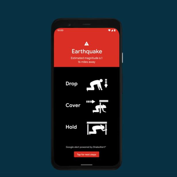 Screenshot Android Earthquake Alerts 
