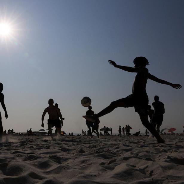 People enjoy the sunny weather in Cape Town