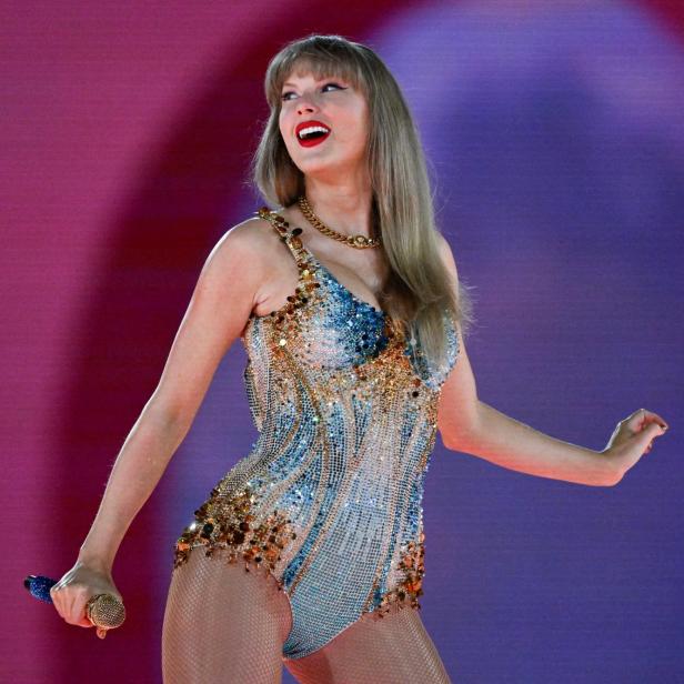 FILE PHOTO: Taylor Swift performs as her record-breaking The Eras Tour comes to an end in Vancouver