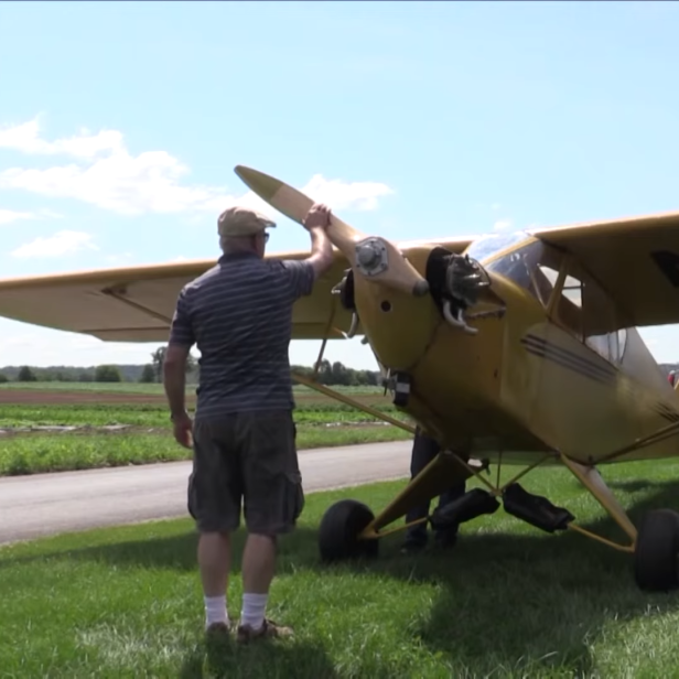 Wie fliegt sich ein Flugzeug mit einem Einfach-Propeller?