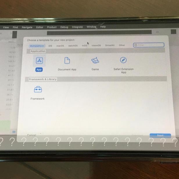 macOS auf einem iPhone