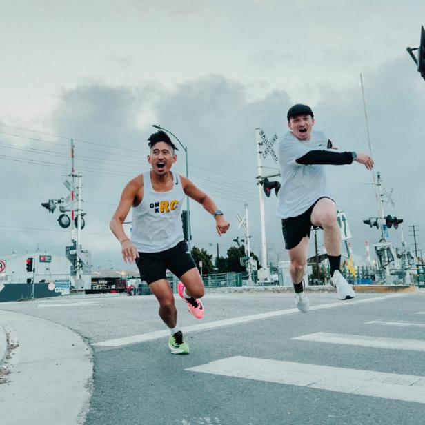 Läufer mit Apple Watch 