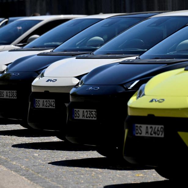 FILE PHOTO: BYD Dolphin Surf electric vehicle presentation in Berlin
