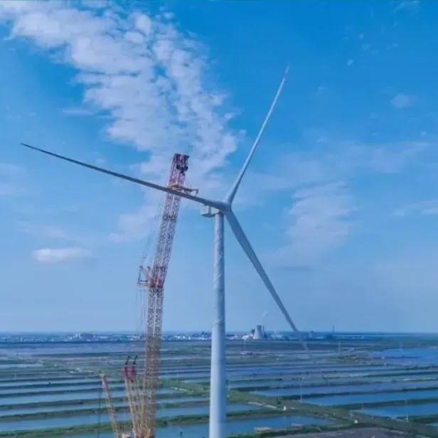 Die Windturbine von Dongfang Energy.