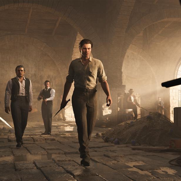 Eine Szene aus dem Videospiel „Mafia: The Old Country“.