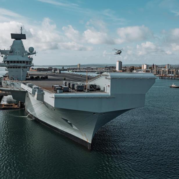 Symbolbild: MUGEM setzt zu Beginn auf einen Ski-Jump, wie etwa auch die britische HMS Prince of Wales (im Bild)