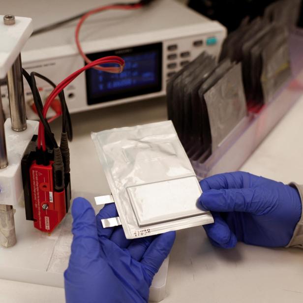 Symbolbild: Eine Batteriezelle.