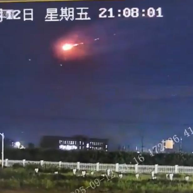 Ein Video zeigt den angeblichen Abschuss eines Meteors