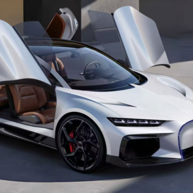 Eine Konzeptgrafik des Dreame-Bugatti.