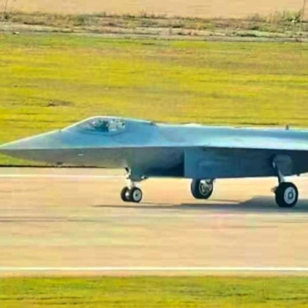 Chinesischer Kampfjet J-50 am Boden