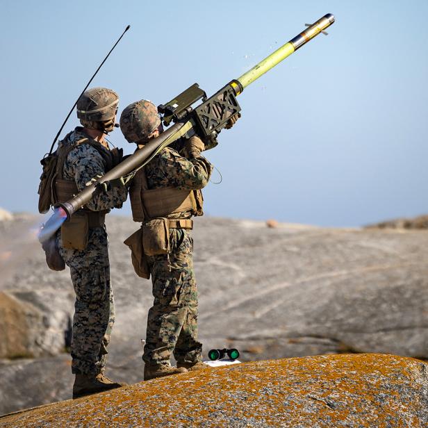 Start einer Stinger-Rakete