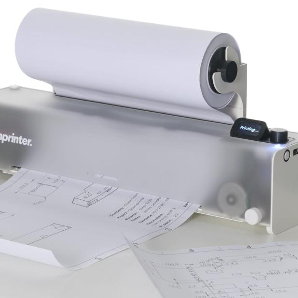 Drucker von Openprinter mit Papierrolle auf der Oberseite