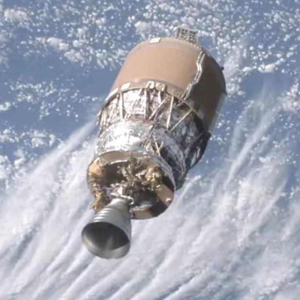 Visualisierung von einer oberen Raketenstufe einer japanischen H-IIA.