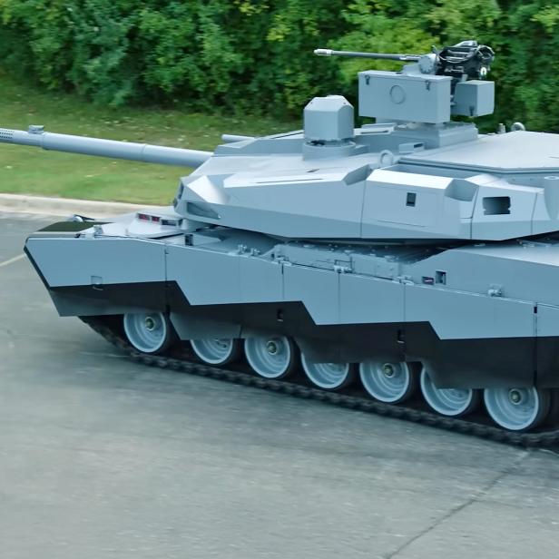 Der M1E3 könnte sich optisch an dem Technologie-Demonstrator AbramsX (im Bild) orientieren