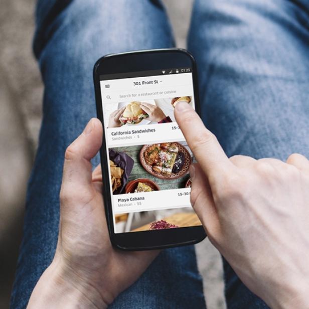 Bei UberEats wird das Essen per App bestellt