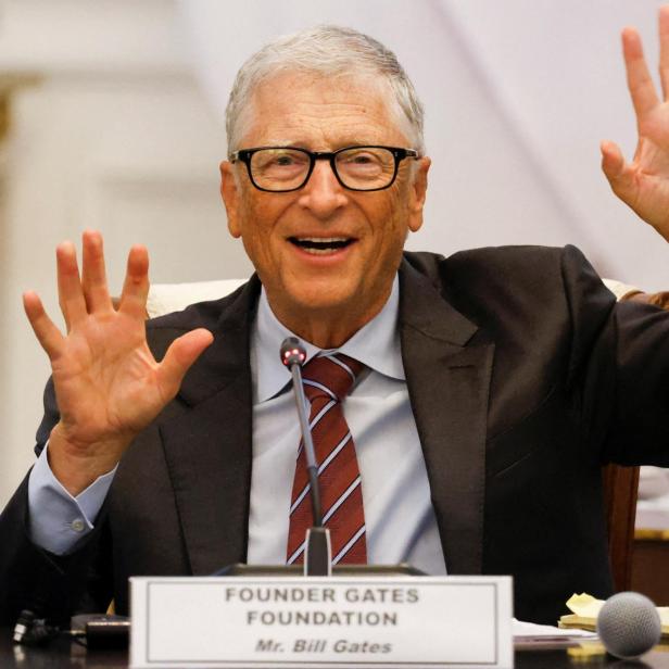 Bill Gates bei einem Meeting am 7. Mai 2025