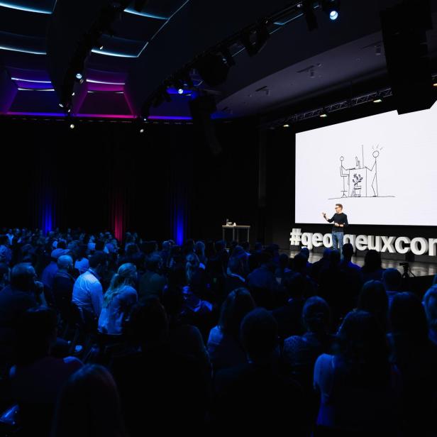 Morten Rand-Hendriksen, Principal Staff Instructor bei LinkedIn auf der "George UX Conf" der Erste Group