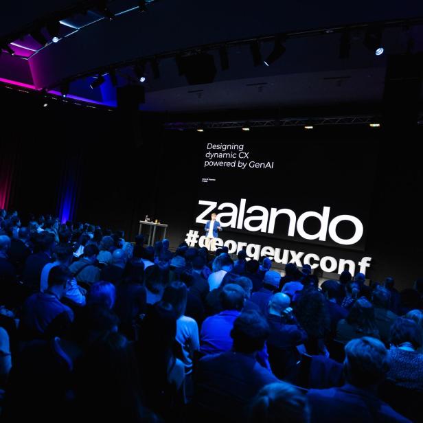 Jarno M. Koponen, Head of AI Product Design bei Zalando, auf der Design-Konferenz "George UX Conf" der Erste Group