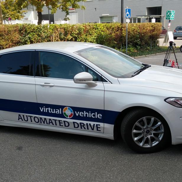 Der &quot;AD-Demonstrator&quot; für autonomes Fahren von Virtual Vehicle