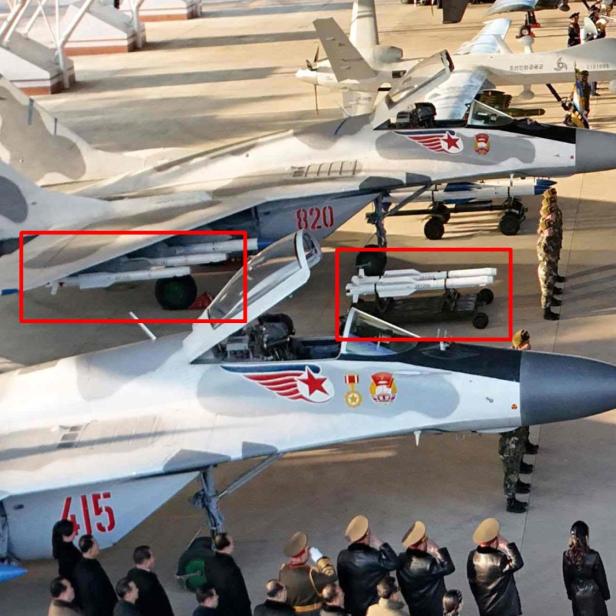 MiG-29 mit der neuen Luft-Luft-Rakete