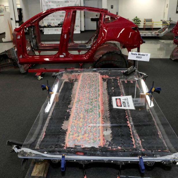 Ein Tesla-Akkupack (Symbolbild)