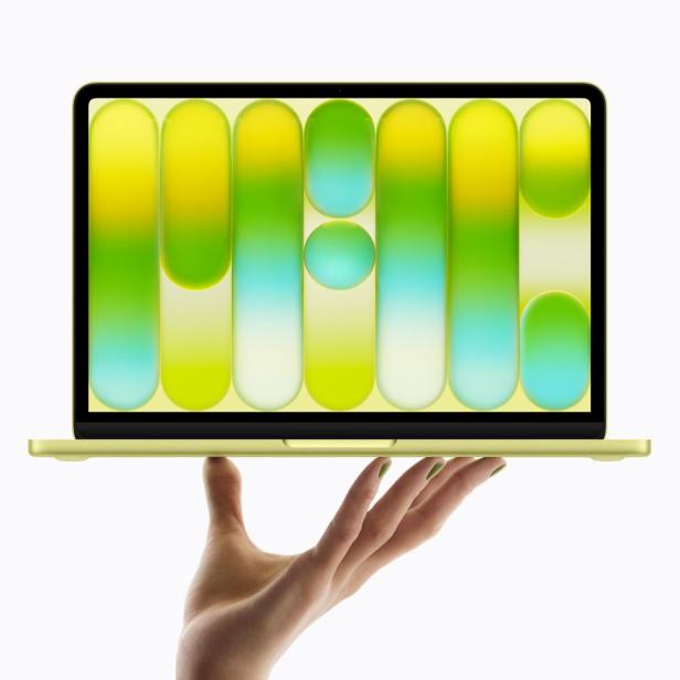 Apple MacBook Neo in Gelb
