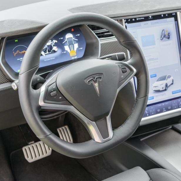 Tesla Model X all-electric crossover SUV interior