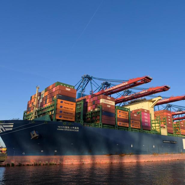 Hyundai-Containershiff (Symbolbild)