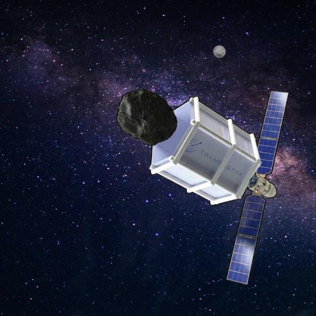 Die aufblasbare Tasche soll kleine Asteroiden für den Rohstoffabbau einsammeln