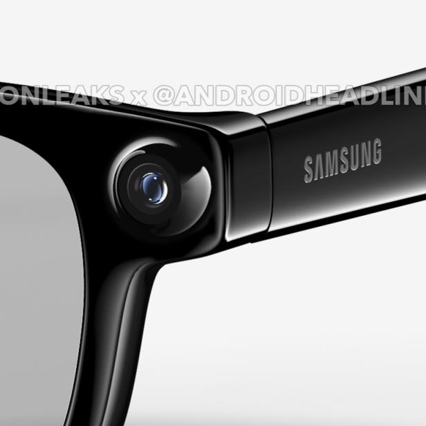 So soll die smarte Samsung-Brille Galaxy Glasses aussehen - Bilder stammen von Onleaks und Android Headlines 