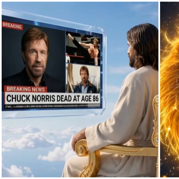KI-Videos von Chuck Norris und Jesus und Jesus auf Feuerlöwen.