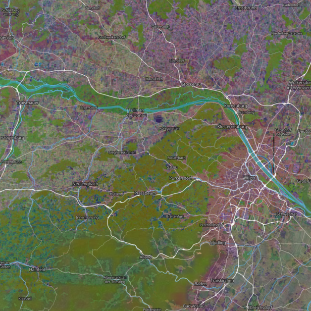 So sieht Wien über die Tessera-Website aus