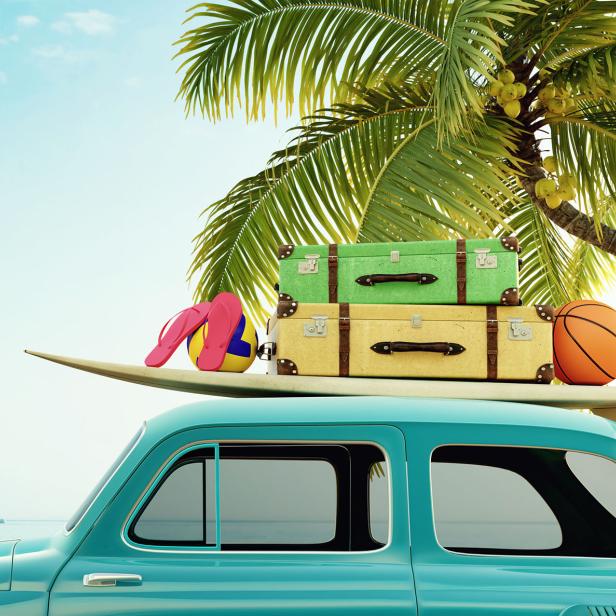 Fahrt in den Urlaub