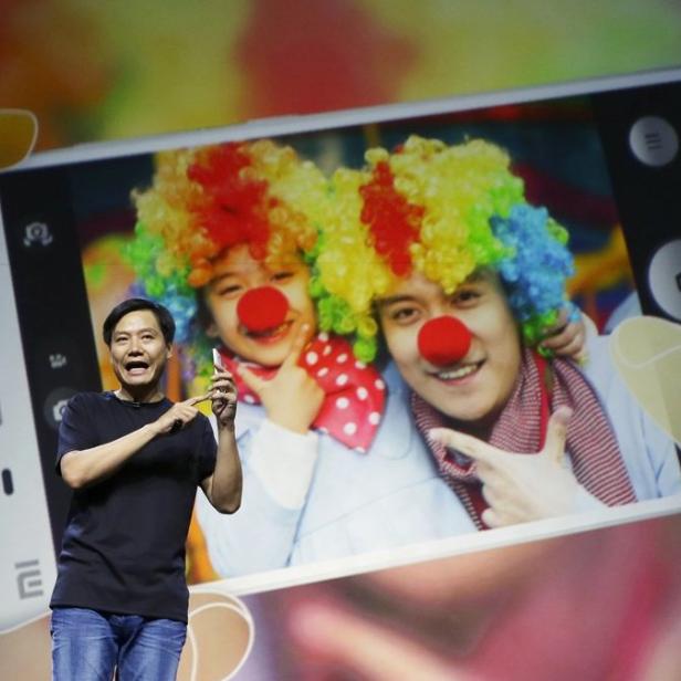 Lei Jun, Gründer von Xiaomi, bei der Präsentation des Xiaomi Phone 4 im Juli 2014