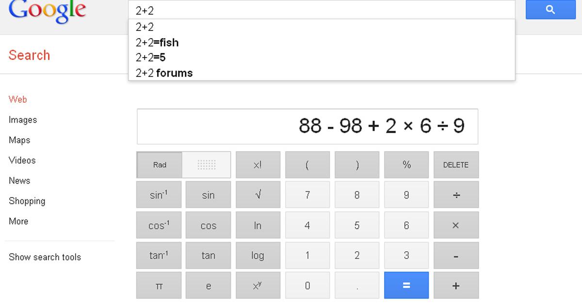 Tuning fr den Google-Taschenrechner
