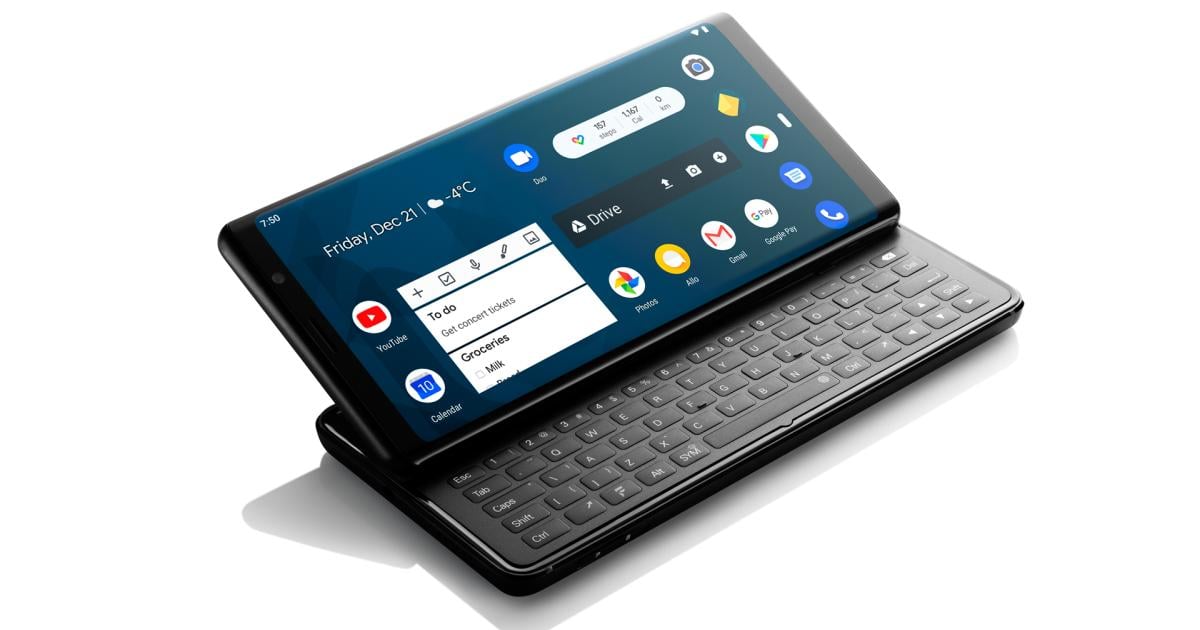 Start-up bringt Slider-Phone mit physischer    Tastatur