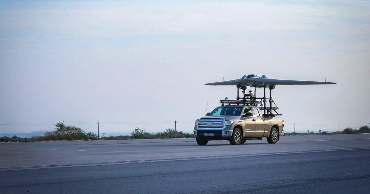 Irans neue Angriffsdrohne startet von einem Toyota Tundra