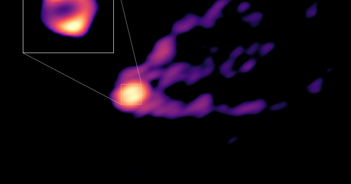 Photographing a black hole and its jet for the first time