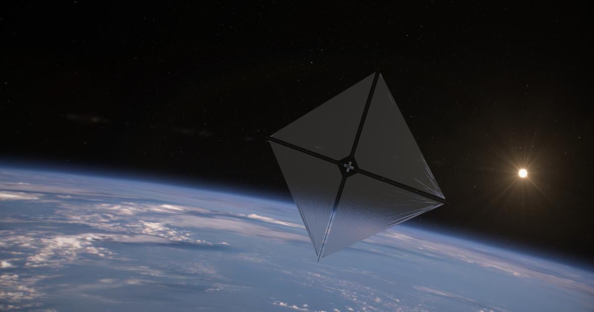 A spaceship with a revolutionary solar sail is ready for launch