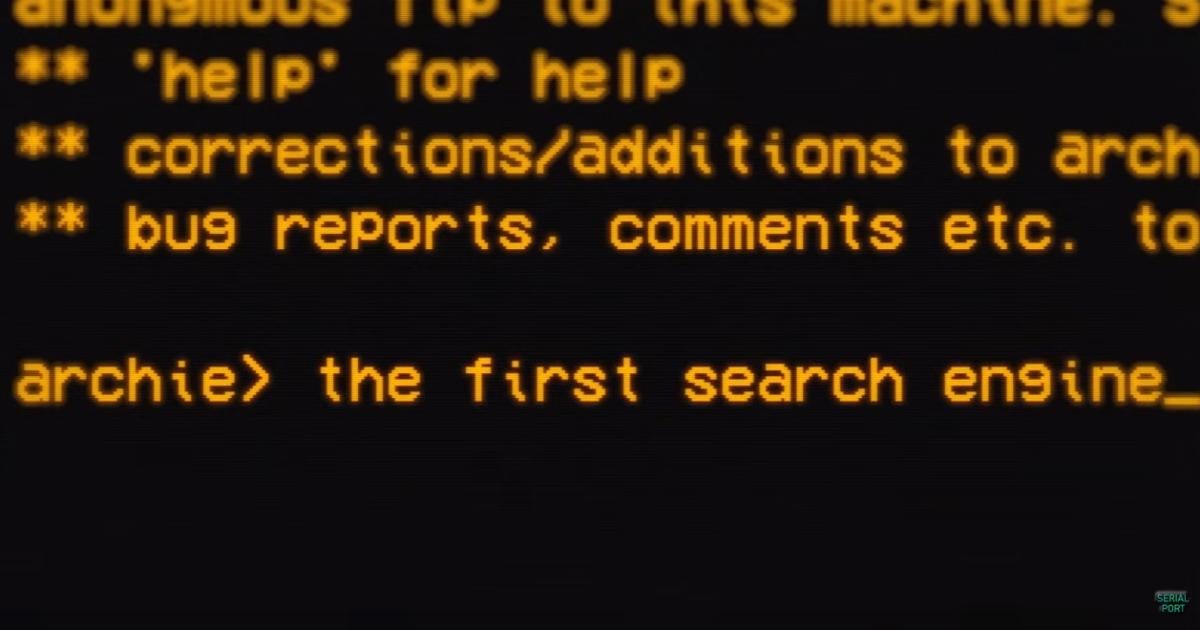 This was the first Internet search engine