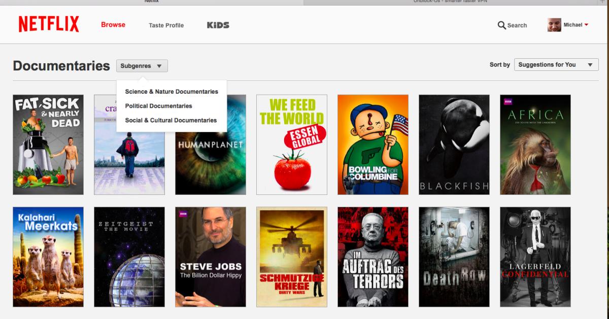 Netflix Kategorien Netflix Kategorien