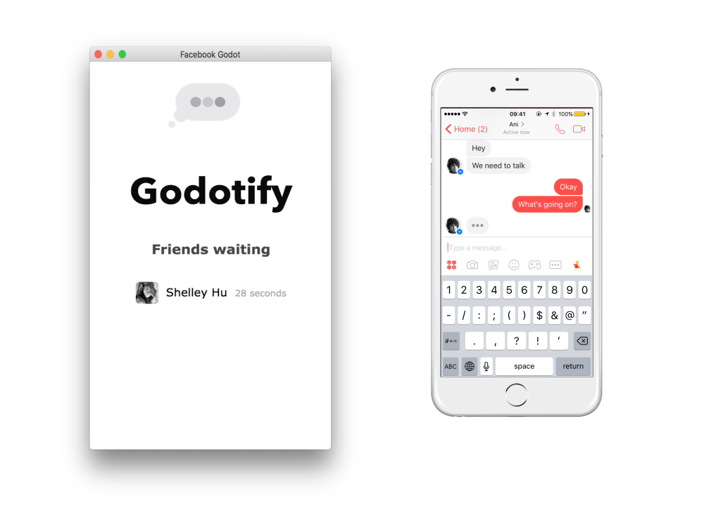 Die App Godotify lässt Facebook-Freunde umsonst auf Antworten warten