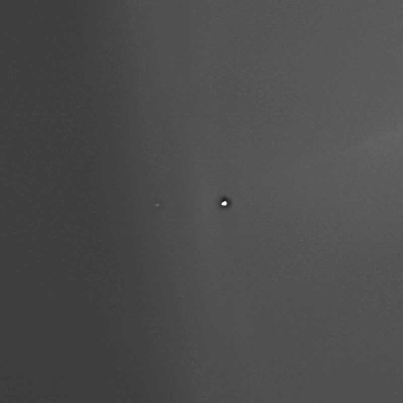 This is what the Earth and Moon look like from Mars