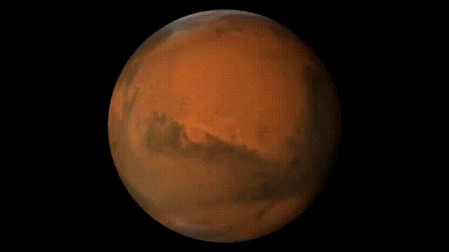 Der Mars legt an Geschwindigkeit zu. 