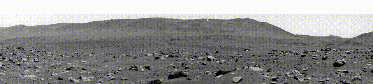 Ein kleiner Wirbelsturm auf dem Mars. 