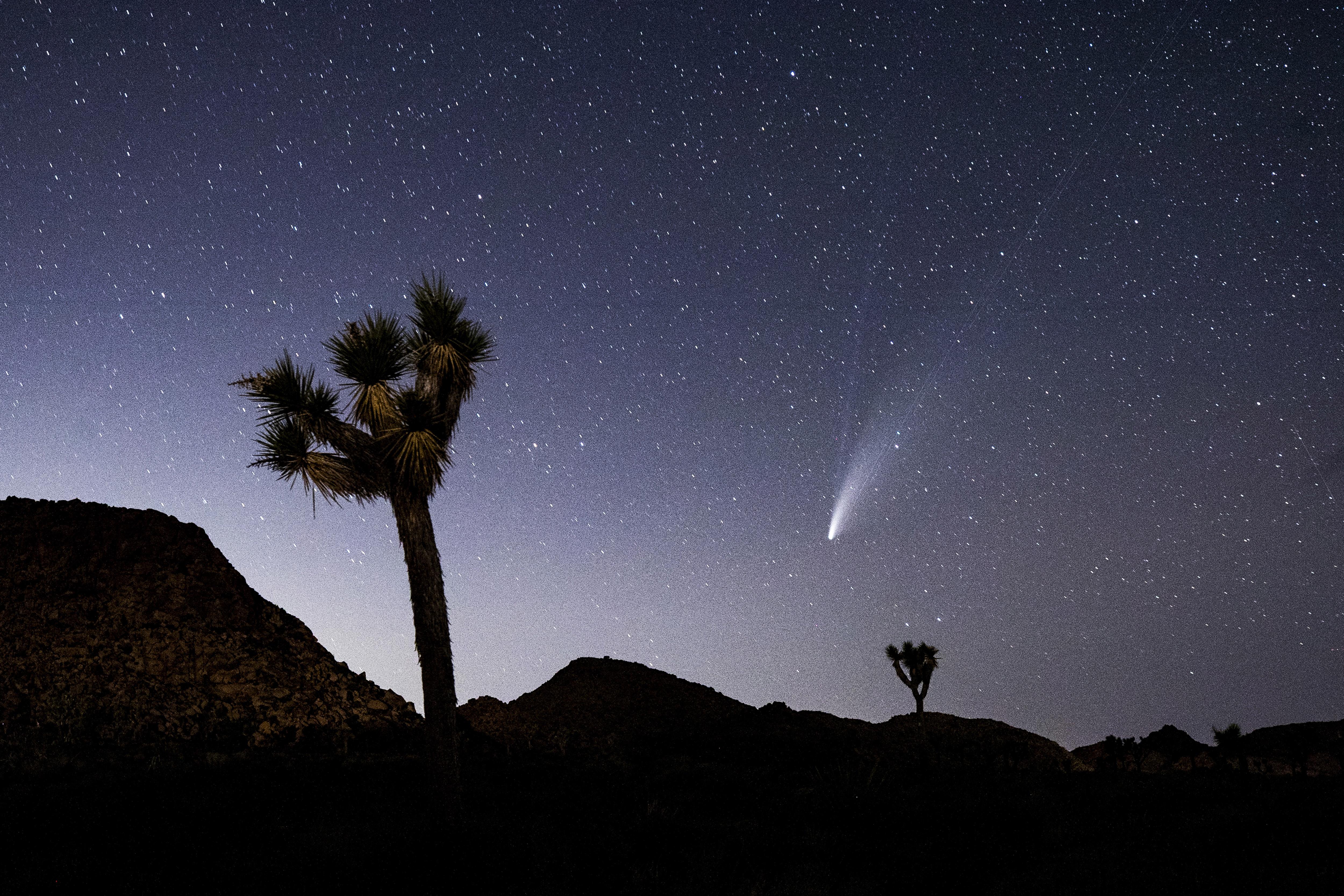 Why comets glow green, but their tails don't thumbnail
