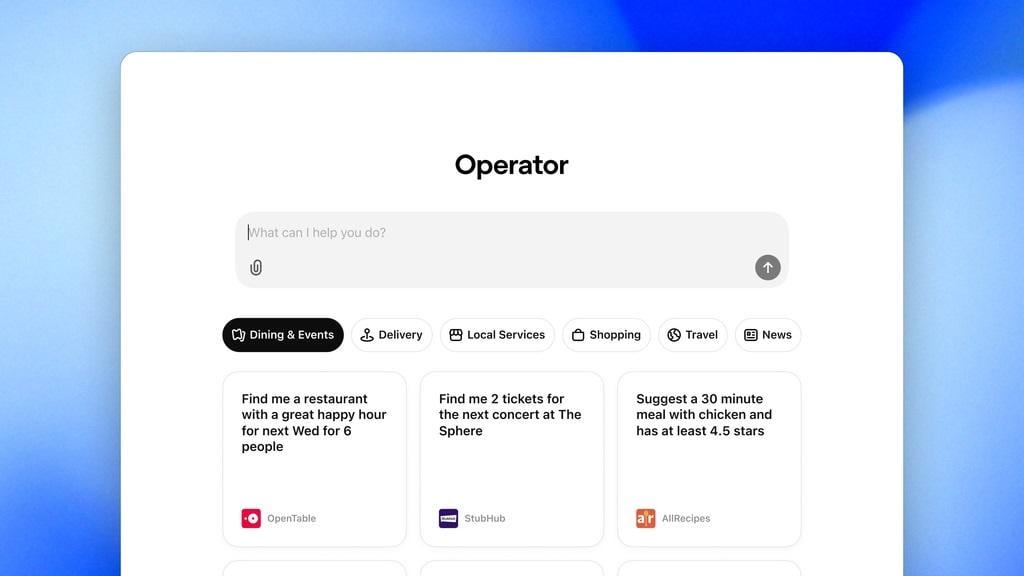 Operator: Neue OpenAI-KI übernimmt den Browser