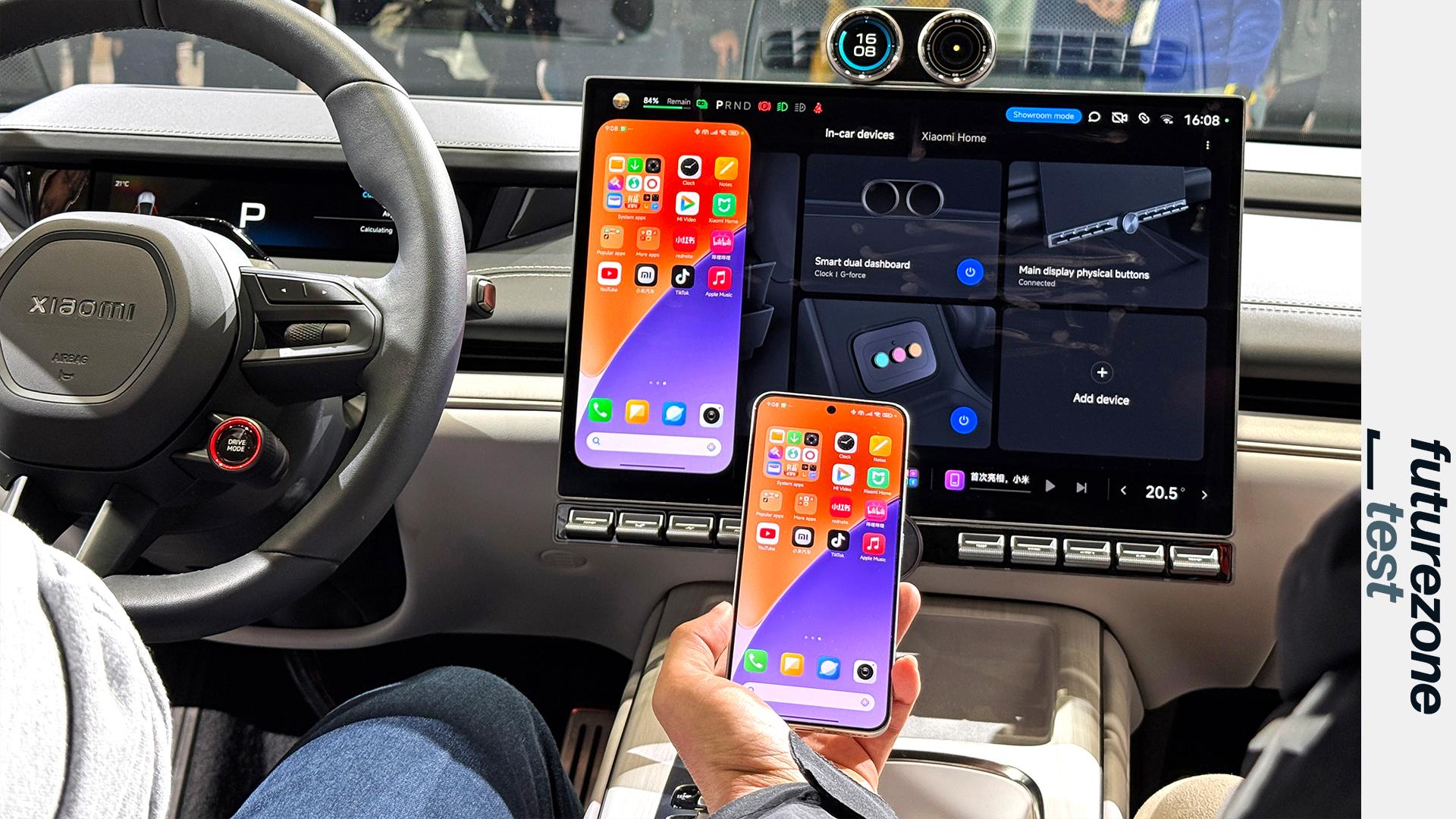 Erster Eindruck vom Infotainment des Xiaomi-Elektroautos